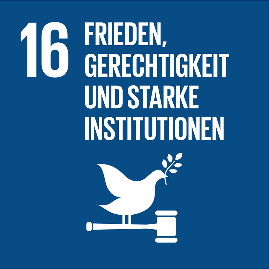 16. Nachhaltigkeitsziel: Frieden, Gerechtigkeit und starke Institutionen