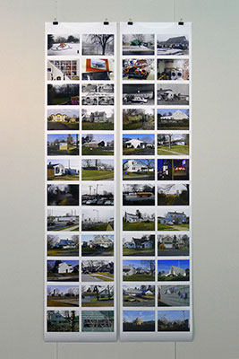 Werner Kaligofsky Levittown, Pennsylvania; 2012, Farb- und Schwarzweiß- Pigmentdruck auf Fotopapier, 271 x 61cm
