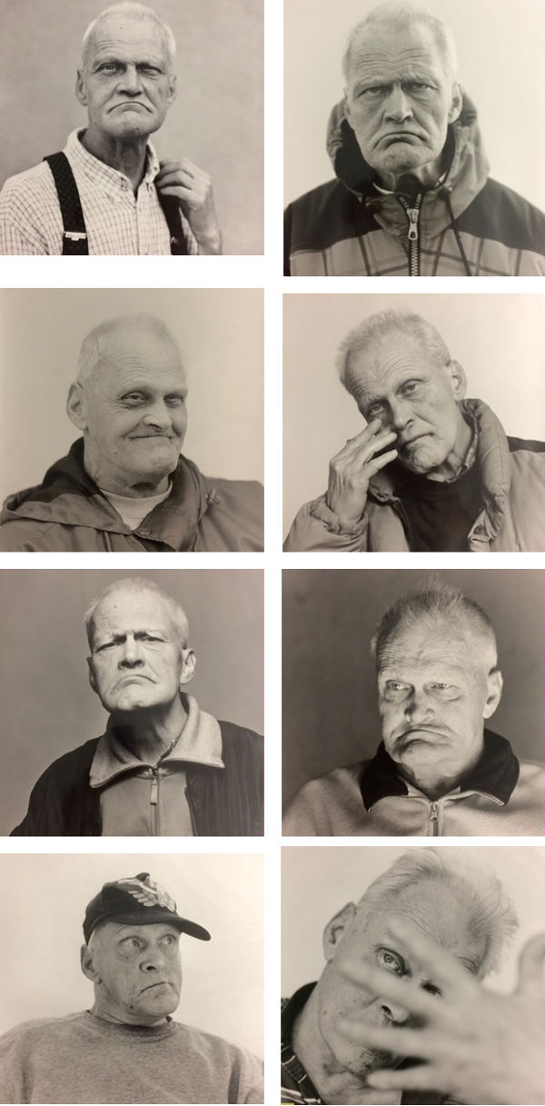 Portrait of a man, 2000-2016, SW-Baryt-Analogfotografie, Silbergelatineabzüge (Vintage), 46x46cm